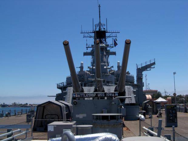 The USS Iowa is now a popular SoCal tourist attraction