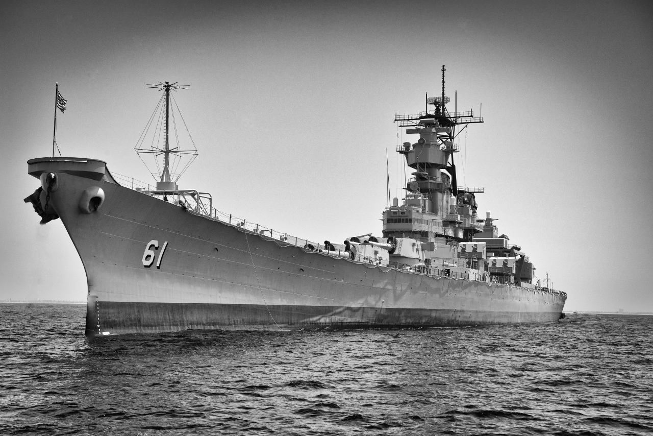 Battleship at Anchor