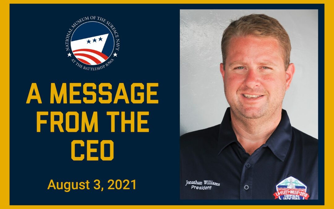 CEO Update Aug 3, 2021