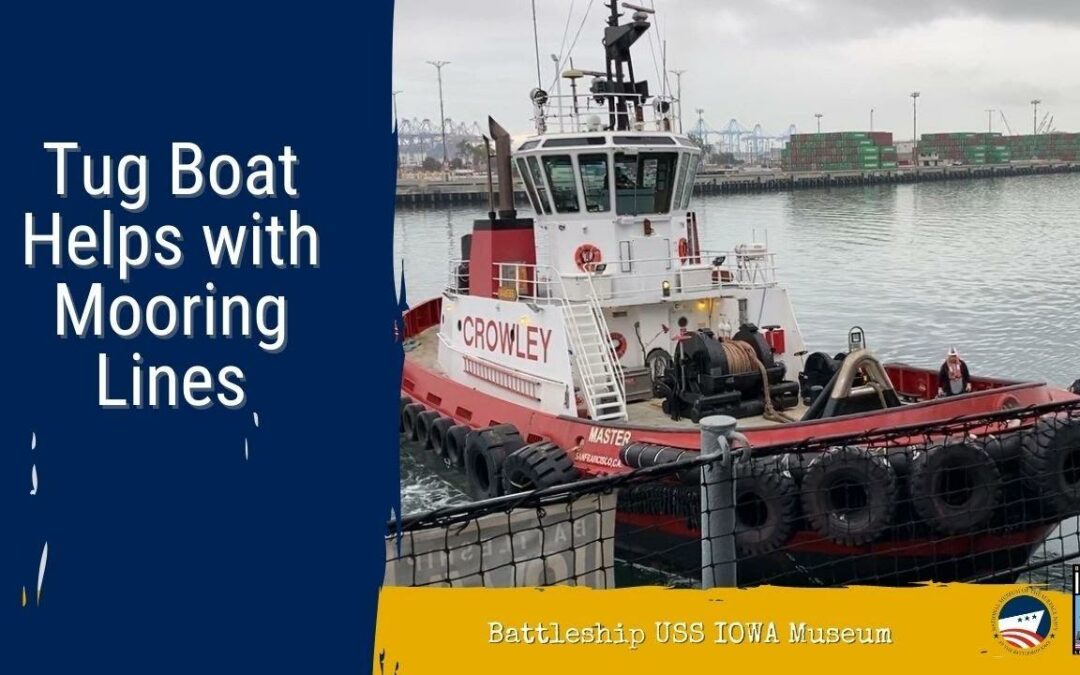 Tug Boat Helps With Mooring Lines