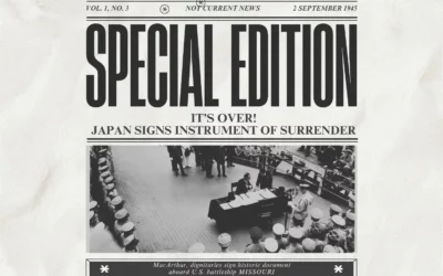 Headlines from the End of World War II