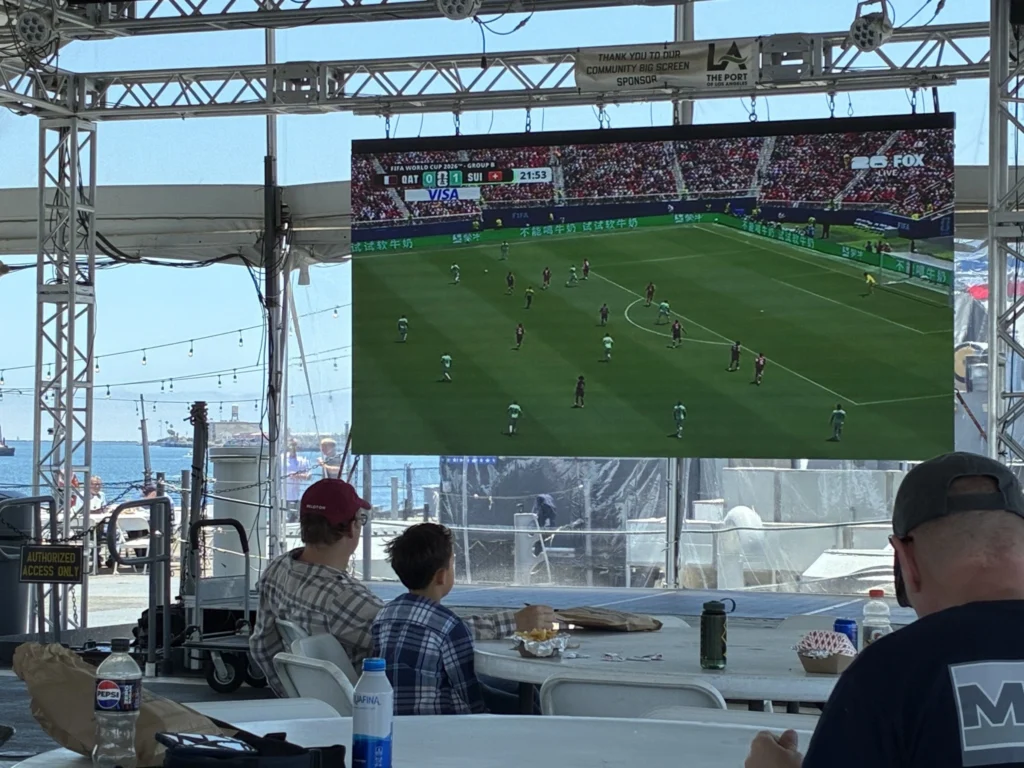 FIFA World Cup 2026 on Battleship IOWA's fantail